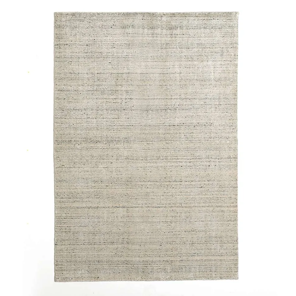 Lounge carpet produced on a manual loom in viscose, wool and cotton - Cristel Viadurini