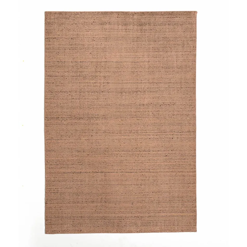 Lounge carpet produced on a manual loom in viscose, wool and cotton - Cristel Viadurini