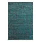 Lounge carpet produced on a manual loom in viscose, wool and cotton - Cristel Viadurini