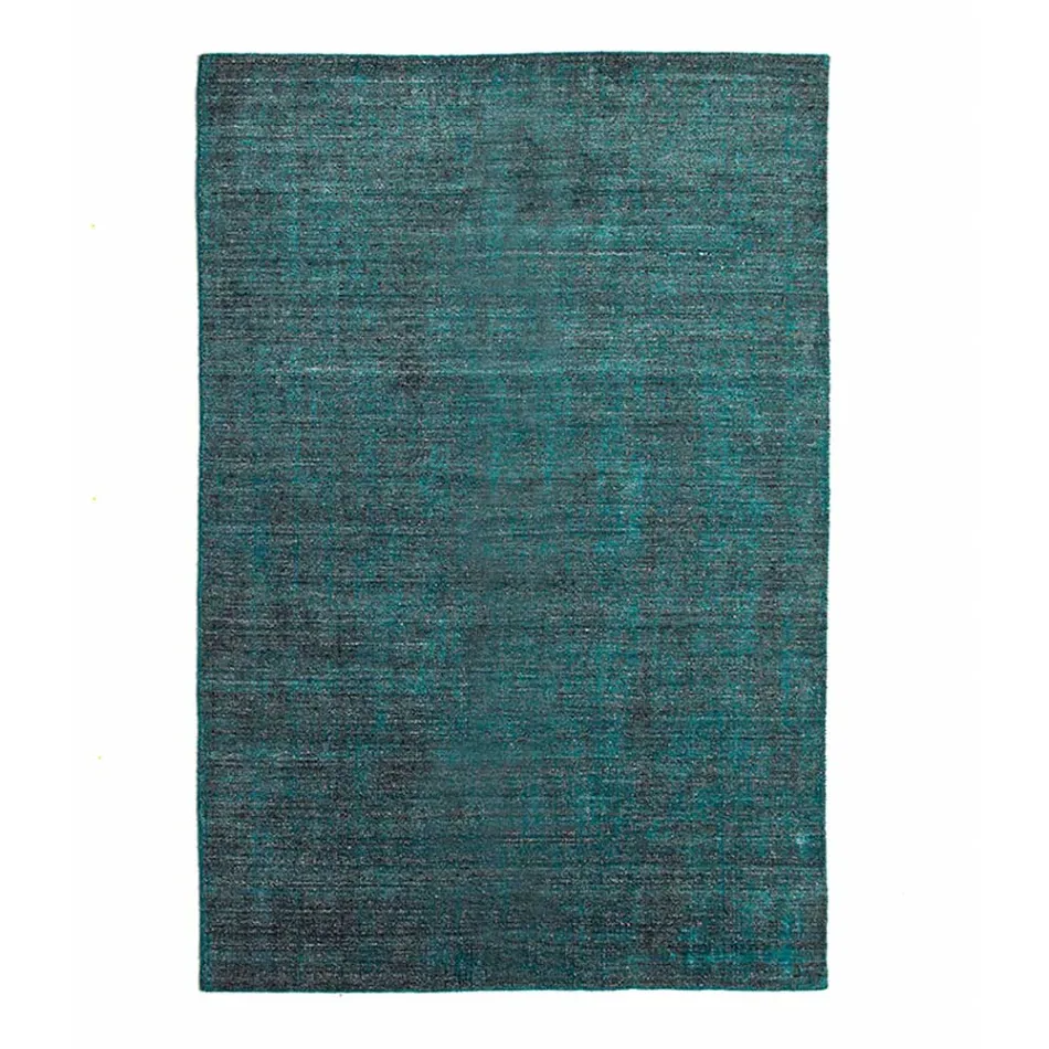 Lounge carpet produced on a manual loom in viscose, wool and cotton - Cristel Viadurini