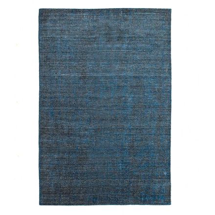 Lounge carpet produced on a manual loom in viscose, wool and cotton - Cristel Viadurini