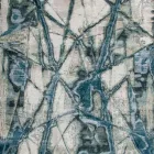 Modern Design Patterned Lounge Carpet in Bamboo Silk and Wool - Laptos Viadurini