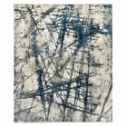 Modern Design Patterned Lounge Carpet in Bamboo Silk and Wool - Laptos Viadurini