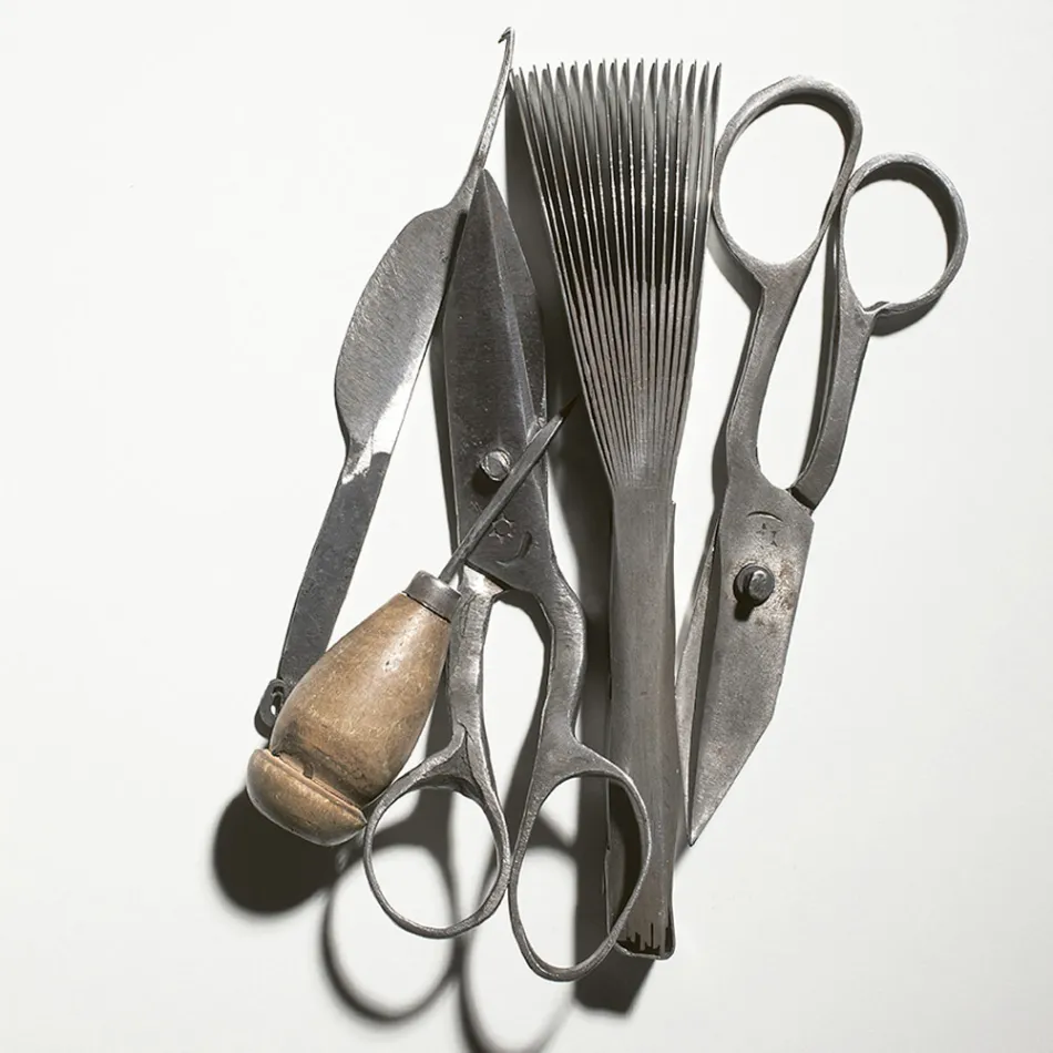 Handmade Rug Woven in India High Quality Wool and Bamboo Silk - Anella Viadurini