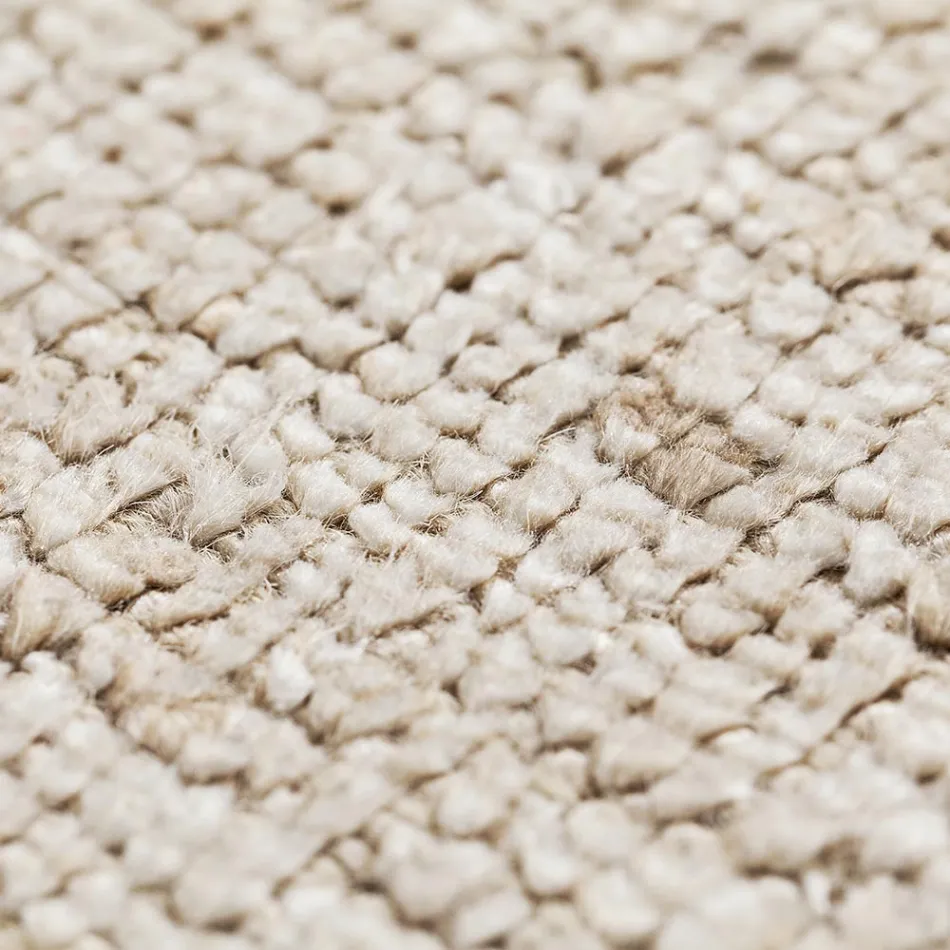 Handmade Rug Woven in India High Quality Wool and Bamboo Silk - Anella Viadurini