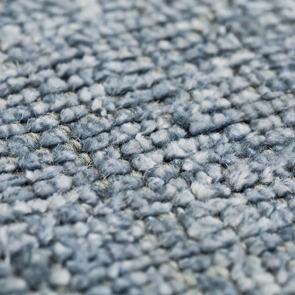 Handmade Rug Woven in India High Quality Wool and Bamboo Silk - Anella Viadurini