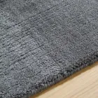Large Colored Wool and Silk Rug with Modern Design Band - Blend Viadurini