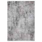 Grey Beige Anti-Slip Rug in Viscose and Acrylic with Design - President Viadurini