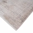 Acrylic and Viscose Anti-Slip Rug with Grey Beige Design - President Viadurini