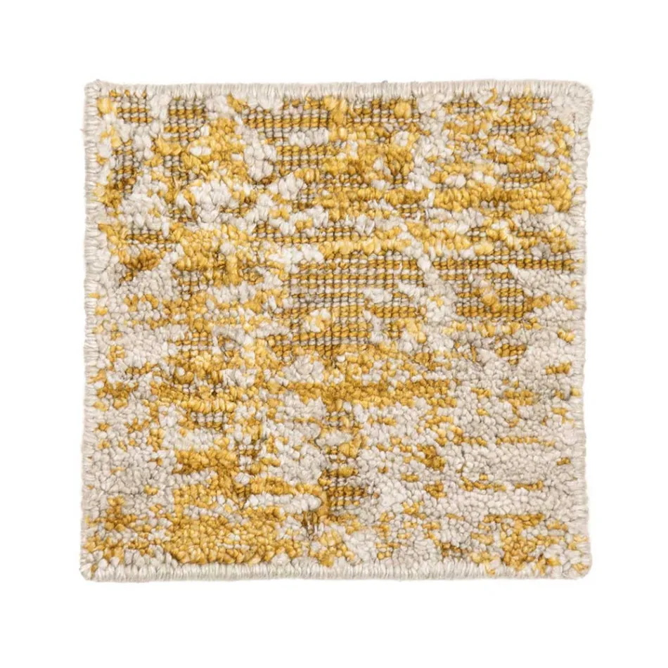 Modern Hand-Knotted Lounge Carpet in Bamboo Silk and Cotton - Buba Viadurini