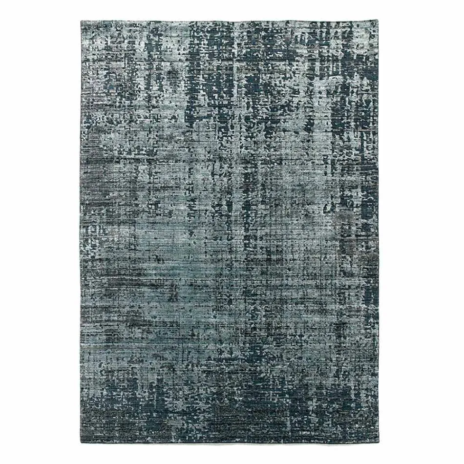 Modern Hand-Knotted Lounge Carpet in Bamboo Silk and Cotton - Buba Viadurini