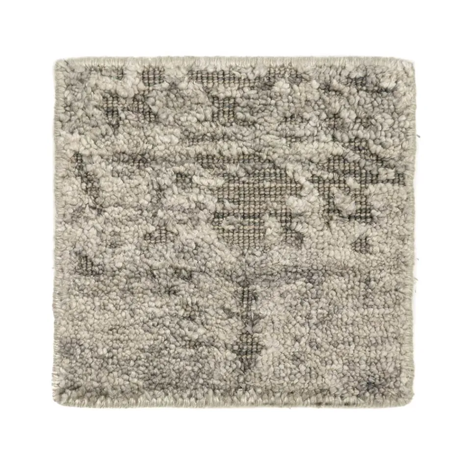 Modern Hand-Knotted Lounge Carpet in Bamboo Silk and Cotton - Buba Viadurini