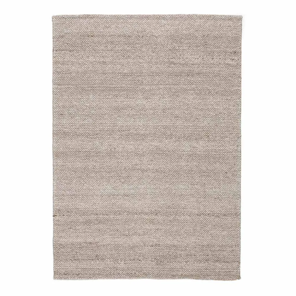 Modern lounge carpet in hand-woven polyester and cotton - Soledad Viadurini