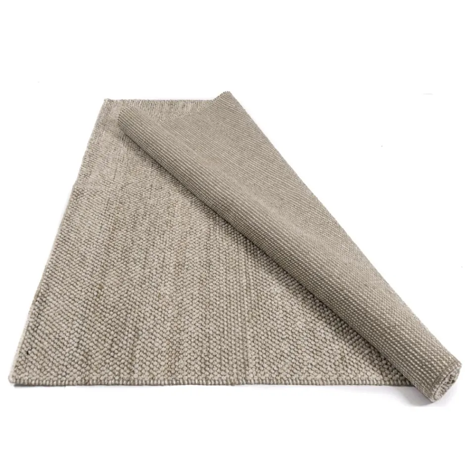 Modern lounge carpet in hand-woven polyester and cotton - Soledad Viadurini