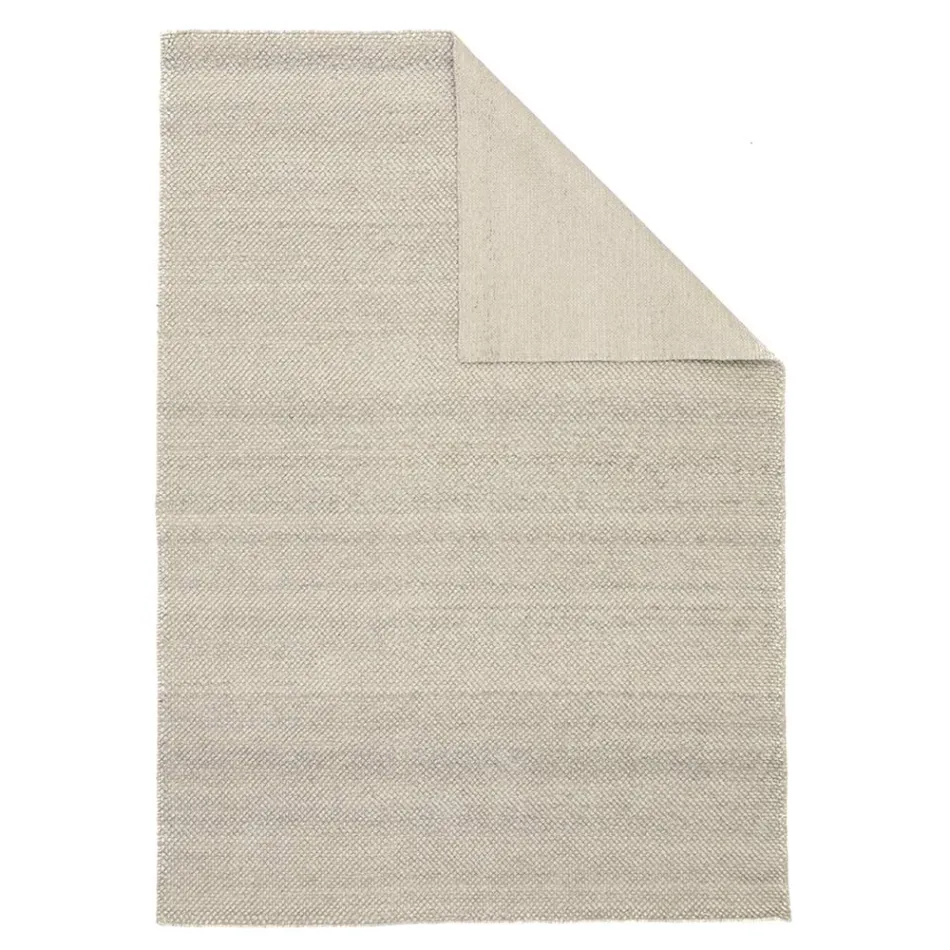 Modern lounge carpet in hand-woven polyester and cotton - Soledad Viadurini