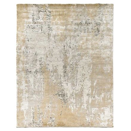 Modern Elegant Design Lounge Carpet in Bamboo Silk and Wool - Pasha Viadurini