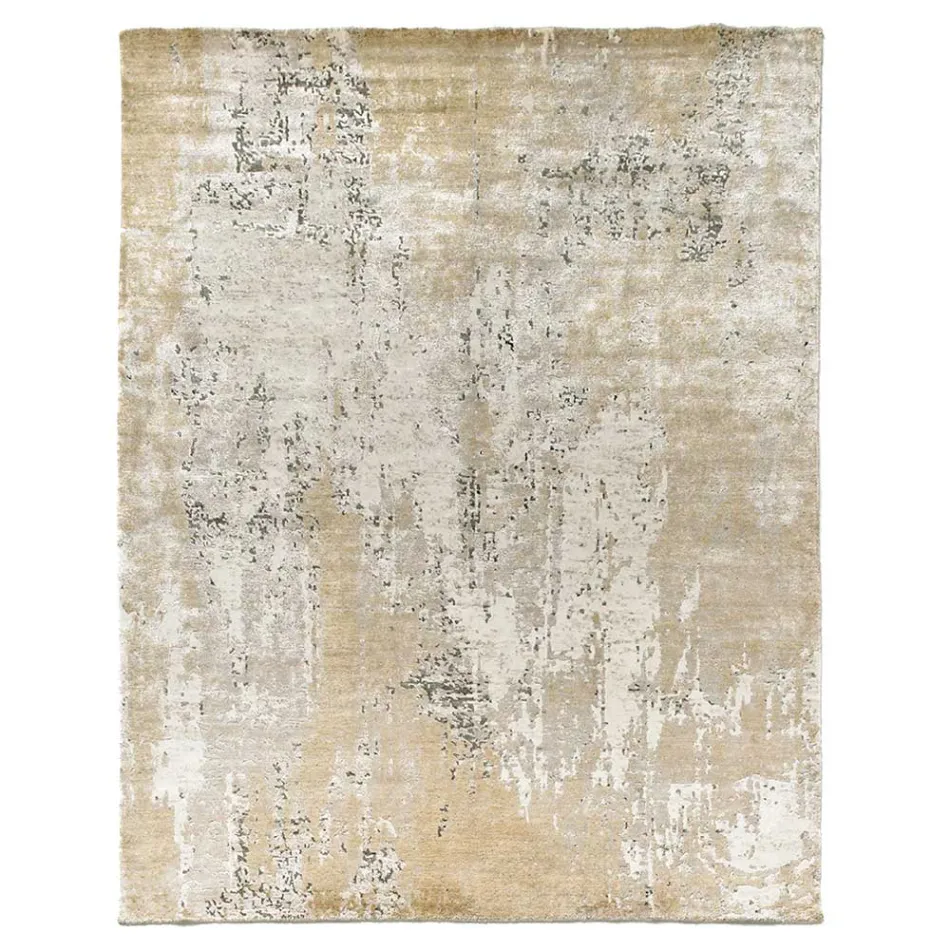 Modern Elegant Design Lounge Carpet in Bamboo Silk and Wool - Pasha Viadurini