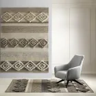 Rectangular Carpet in Wool, Cotton and Viscose for Modern Lounge - Zorro Viadurini