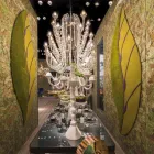 Leaf Shaped Lounge Rug in Hand-Tufted Wool Made in Italy - Acino Viadurini