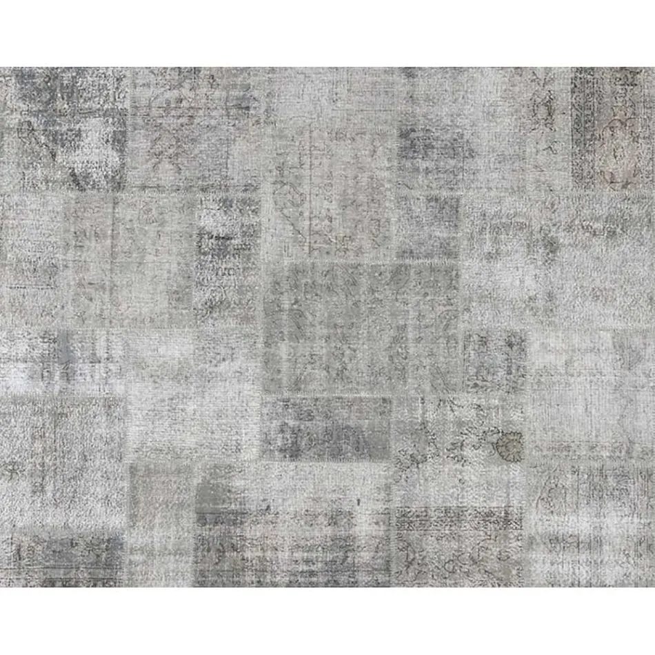 Artisan Patchwork Lounge Carpet Hand Knotted in Türkiye - Raimund Viadurini