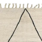 Wool and Cotton Lounge Carpet with Modern Geometric Design - Metria Viadurini