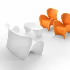 Modern Coffee Tables for Indoor or Outdoor, 2 Pieces - Lily by Myyour Viadurini