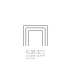 Lounge Coffee Tables in Transparent Minimal Acrylic Crystal 3 Pieces - Cecco Viadurini