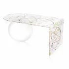 Modern plexiglass bridge table made in Italy, Bolly Viadurini