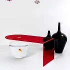 Modern plexiglass bridge table made in Italy, Bolly Viadurini