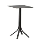 High Outdoor Bar Table with 4 Legs in Aluminium in 2 Colours - Filomena Viadurini