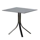 Outdoor Bar Table with 3 Reclining Aluminium Legs in 2 Finishes - Filomena Viadurini