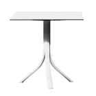 Outdoor Bar Table with 3 Reclining Aluminium Legs in 2 Finishes - Filomena Viadurini
