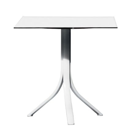 Outdoor Bar Table with 3 Reclining Aluminium Legs in 2 Finishes - Filomena Viadurini