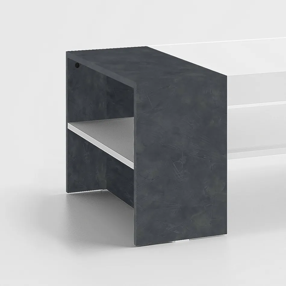 Low Coffee Table for the Lounge in White Wood 3 Finishes - Rames Viadurini