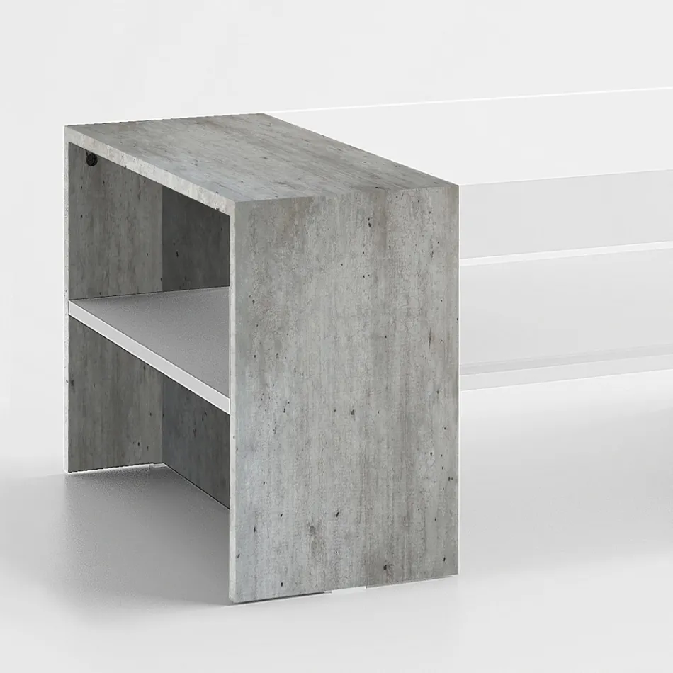Low Coffee Table for the Lounge in White Wood 3 Finishes - Rames Viadurini