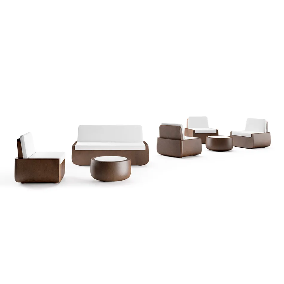 Design Outdoor Coffee Table in HPL and Polyethylene Made in Italy - Belida Viadurini
