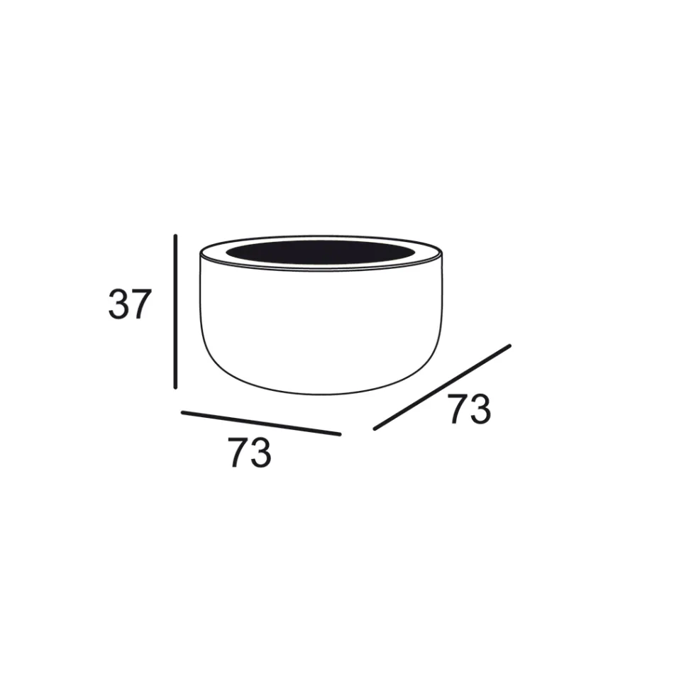 Design Outdoor Coffee Table in HPL and Polyethylene Made in Italy - Belida Viadurini