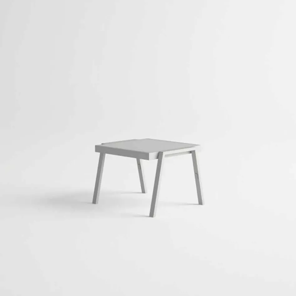 Modern Outdoor Coffee Table in Aluminium and Laminate - Carmine2 Viadurini