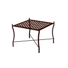 Folding Outdoor Coffee Table in Galvanized Steel Made in Italy - Selvaggia Viadurini