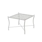 Folding Outdoor Coffee Table in Galvanized Steel Made in Italy - Selvaggia Viadurini