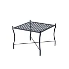 Folding Outdoor Coffee Table in Galvanized Steel Made in Italy - Selvaggia Viadurini