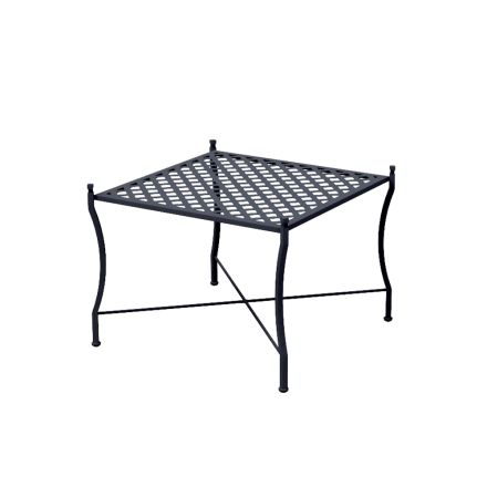 Folding Outdoor Coffee Table in Galvanized Steel Made in Italy - Selvaggia Viadurini