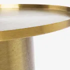 Design Coffee Table in Brass Plated Steel - Kakta Viadurini