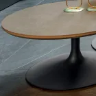Low Coffee Table in Metal and Ceramic of Various Sizes - Amereo Viadurini