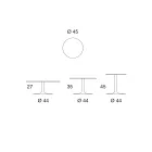 Low Coffee Table in Metal and Ceramic of Various Sizes - Amereo Viadurini