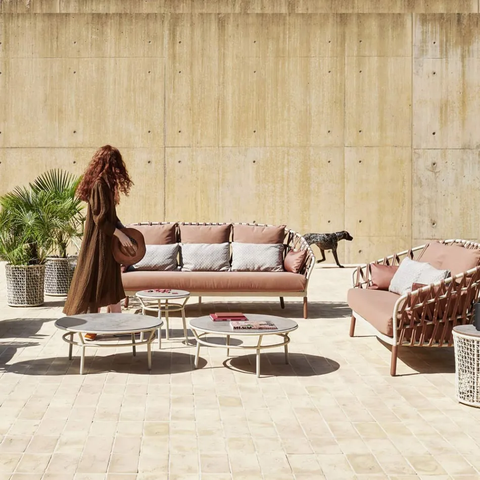 Low Table Top Hpl or Ceramic Made in Italy - Emmacross by Varaschin Viadurini