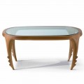 Modern design wooden coffee table – cocktail table Cecilia, 97x68 cm