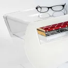 Coffee table / bedside table in Mineo design acrylic crystal Viadurini