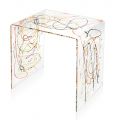 Bedside Table in Transparent and Colored Plexiglass 2 Sizes - Pelere