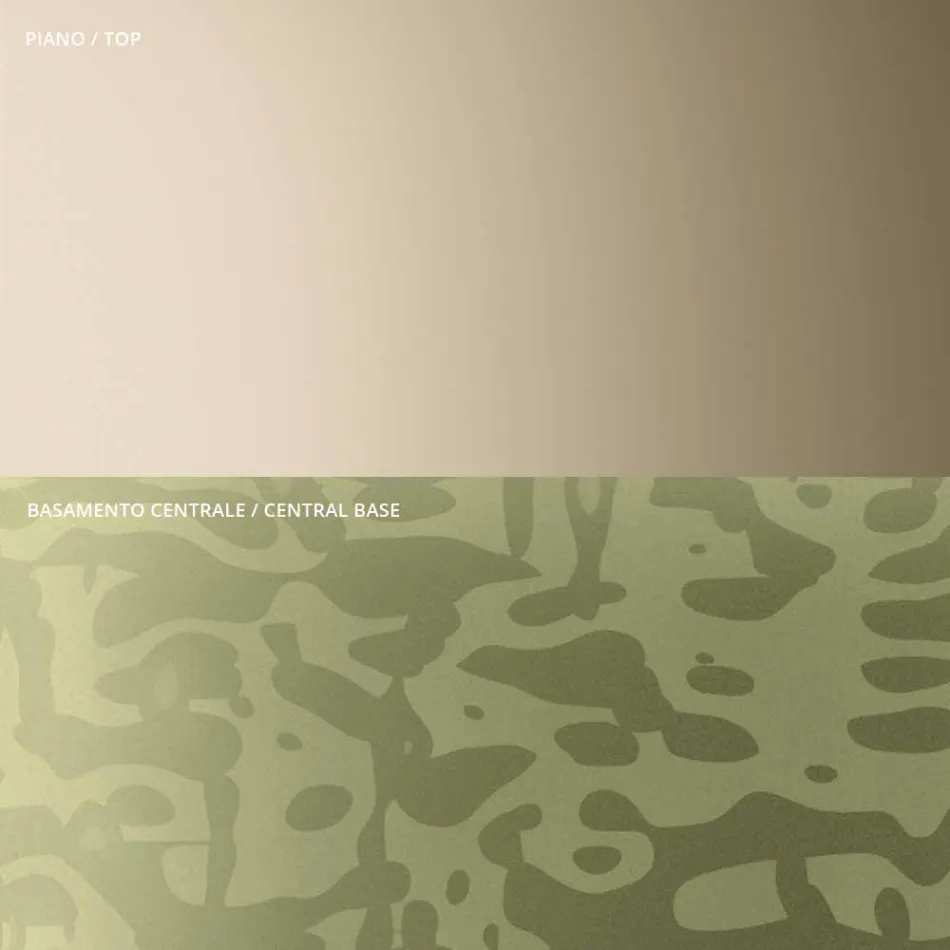 Coffee Table with Square Glass or Metal Top Made in Italy - Anakin Viadurini